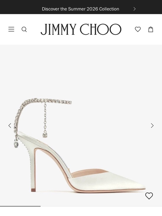 Jimmy Choo Shoes - Jimmy Choo Saeda 100 Crystal-Ankle Pumps